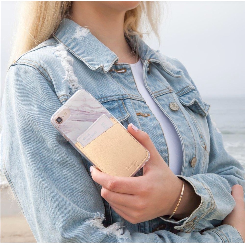 BNIB! Color not sold online! Gold phone pocket